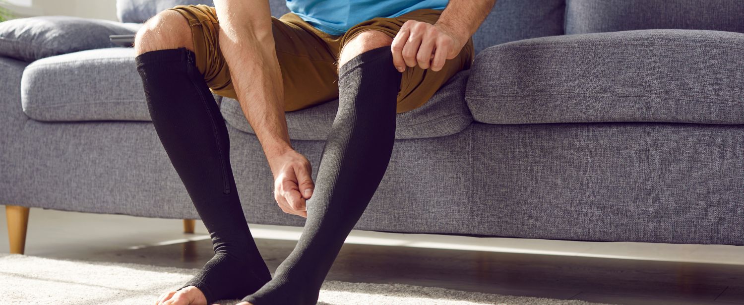 Thigh High Compression Socks | Dundas University Health Clinic